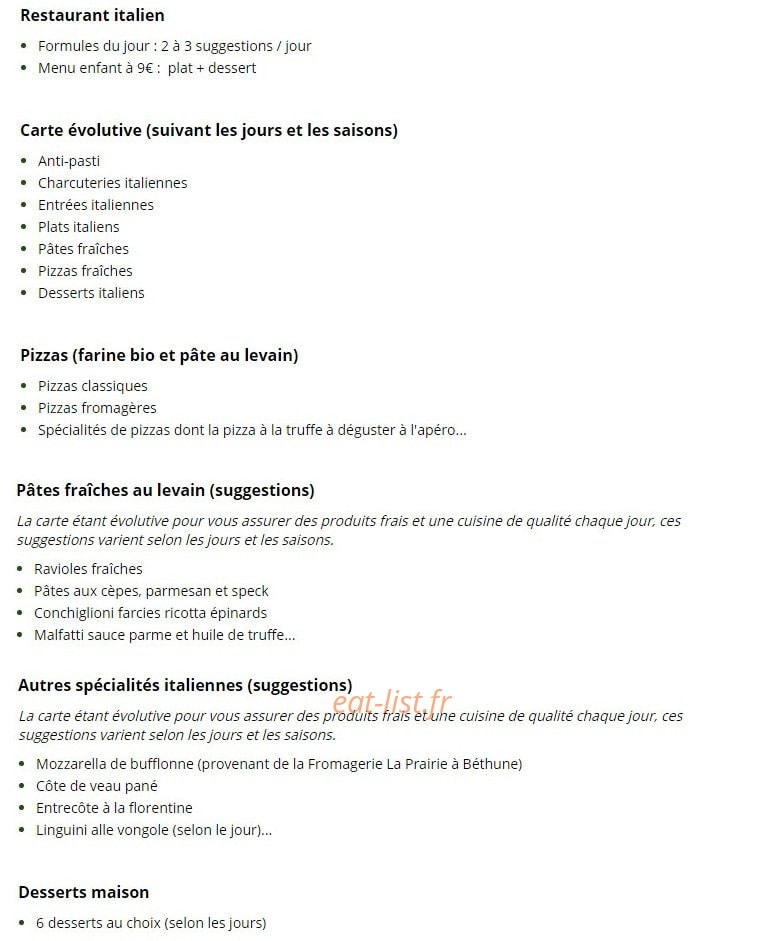 Le Vesuvio — carte page 1