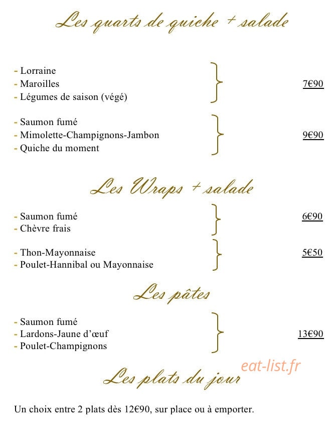 Maison de la tarte — carte page 2