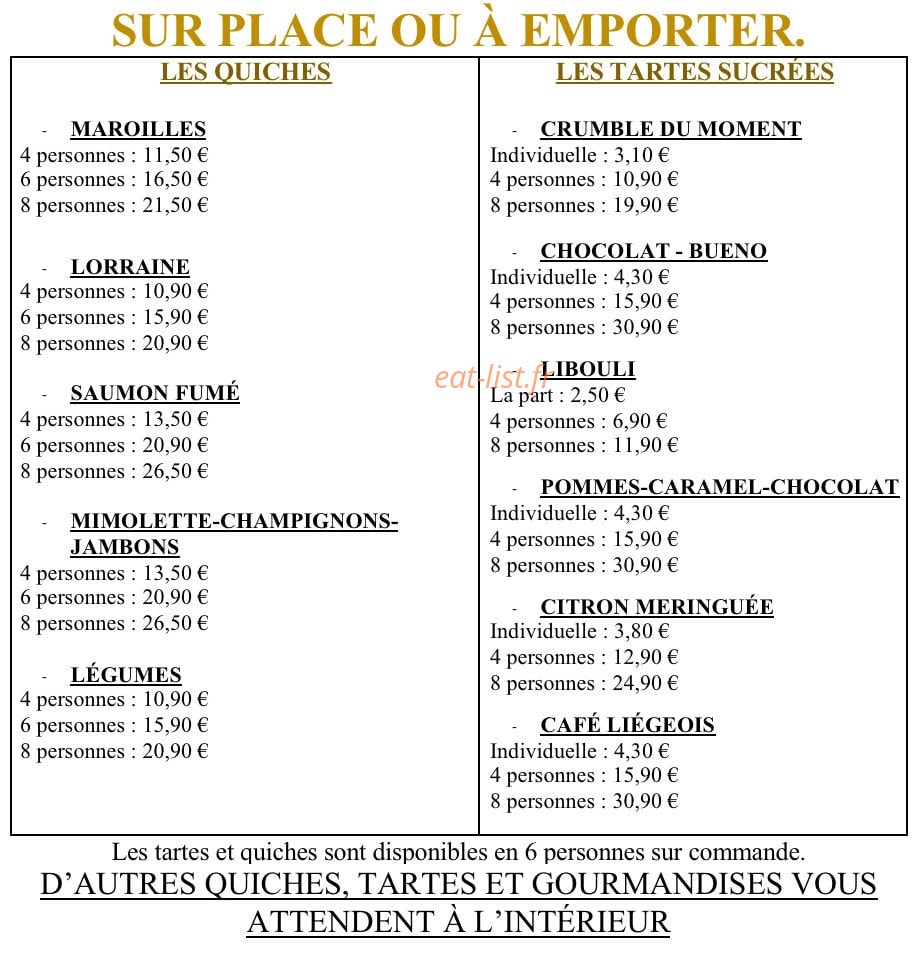 Maison de la tarte — carte page 3