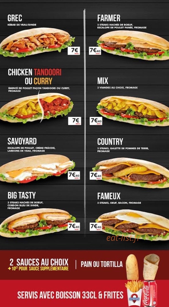 Naan tandoori — carte page 7