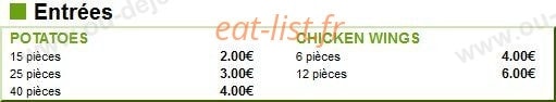 Pizza Fissa — carte page 1