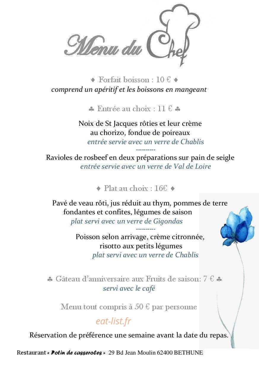 Potin de Casseroles — carte page 12