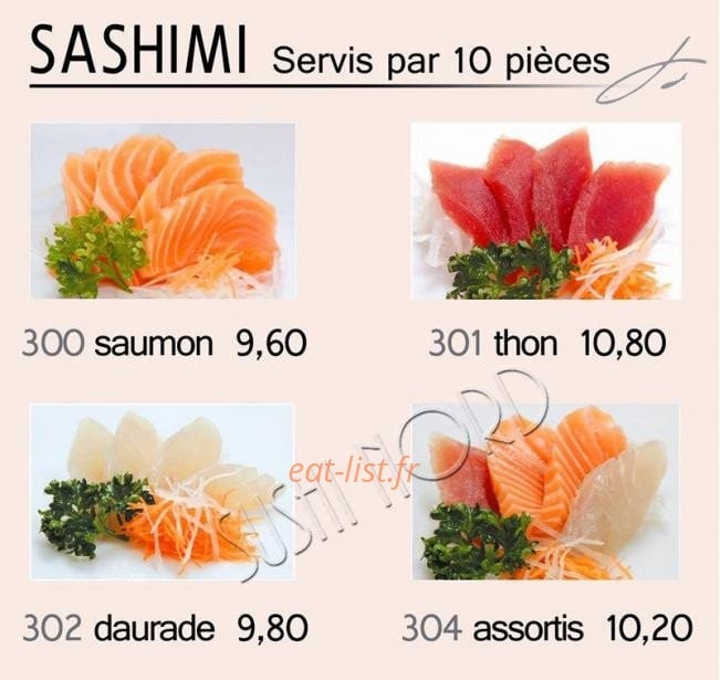 Restaurant Sushi Nord — carte page 10