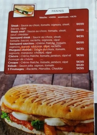 Roj burger — carte page 2