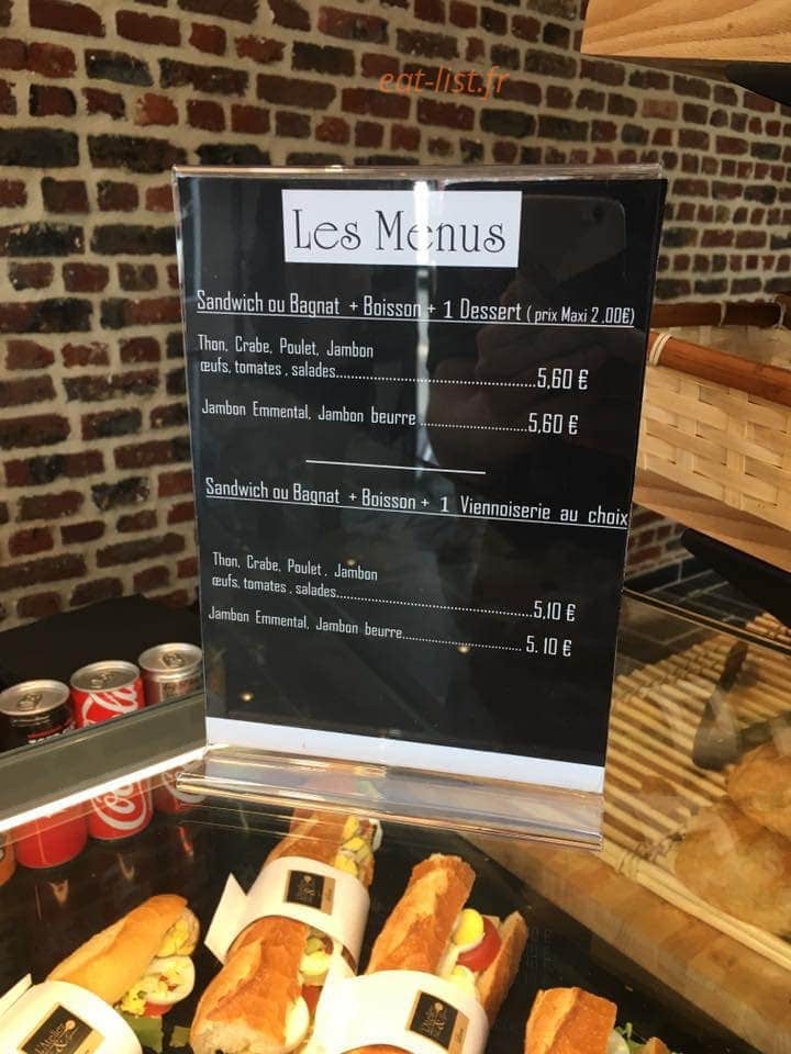 L'Atelier Pains & Gâteaux — carte page 1