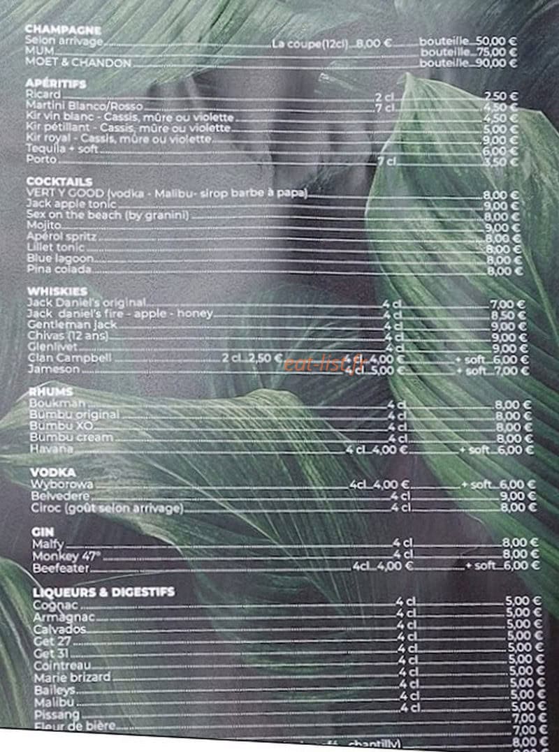 Le Vert Y Table — carte page 3