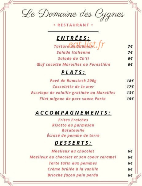 Le domaine des cygnes — carte page 1
