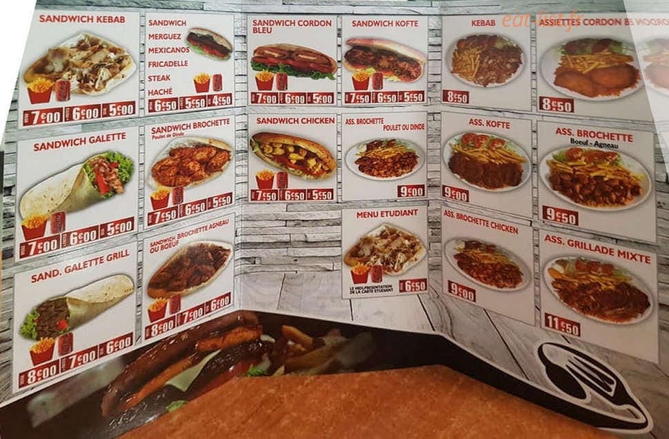 Restaurant Sumela — carte page 2