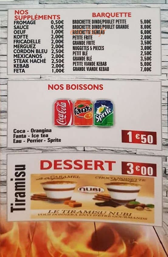 Restaurant Sumela — carte page 3
