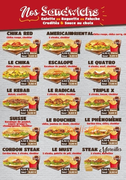Burger & Grill — carte page 4