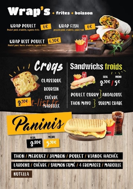 Burger & Grill — carte page 8