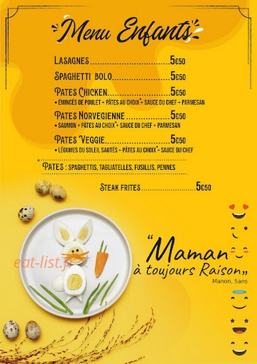 Ames et Saveurs — carte page 3