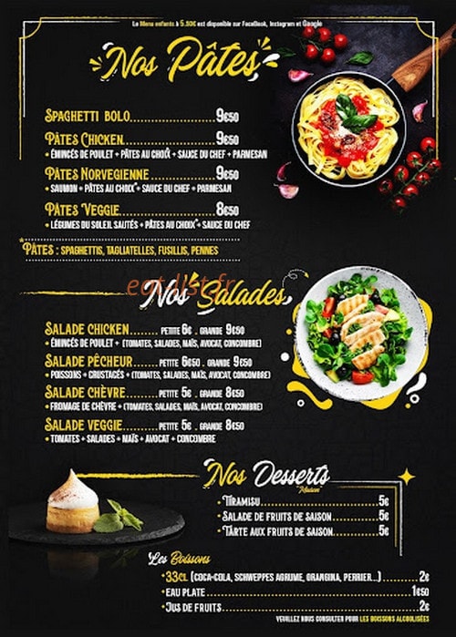 Ames et Saveurs — carte page 2