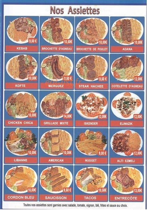 Kebab de bapaume — carte page 4