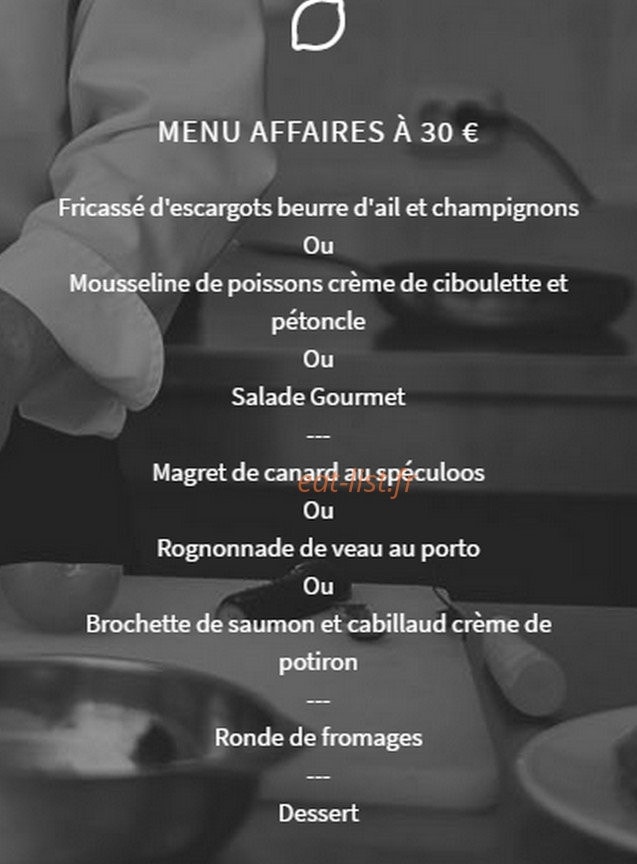 Le Gourmet — carte page 3