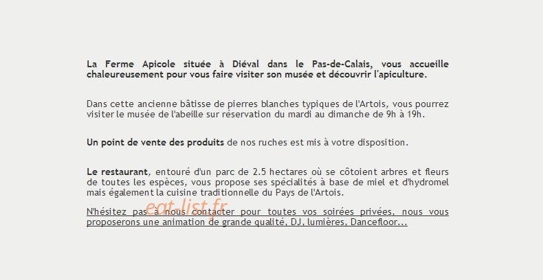 La Ferme Apicole — carte page 2
