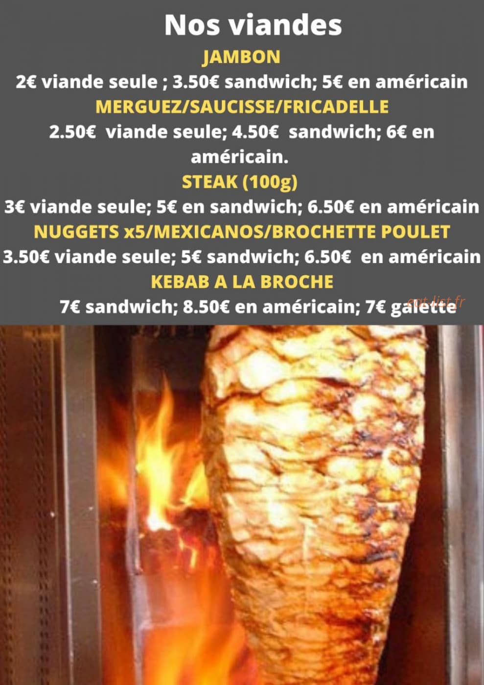 Chez big chaud — carte page 3