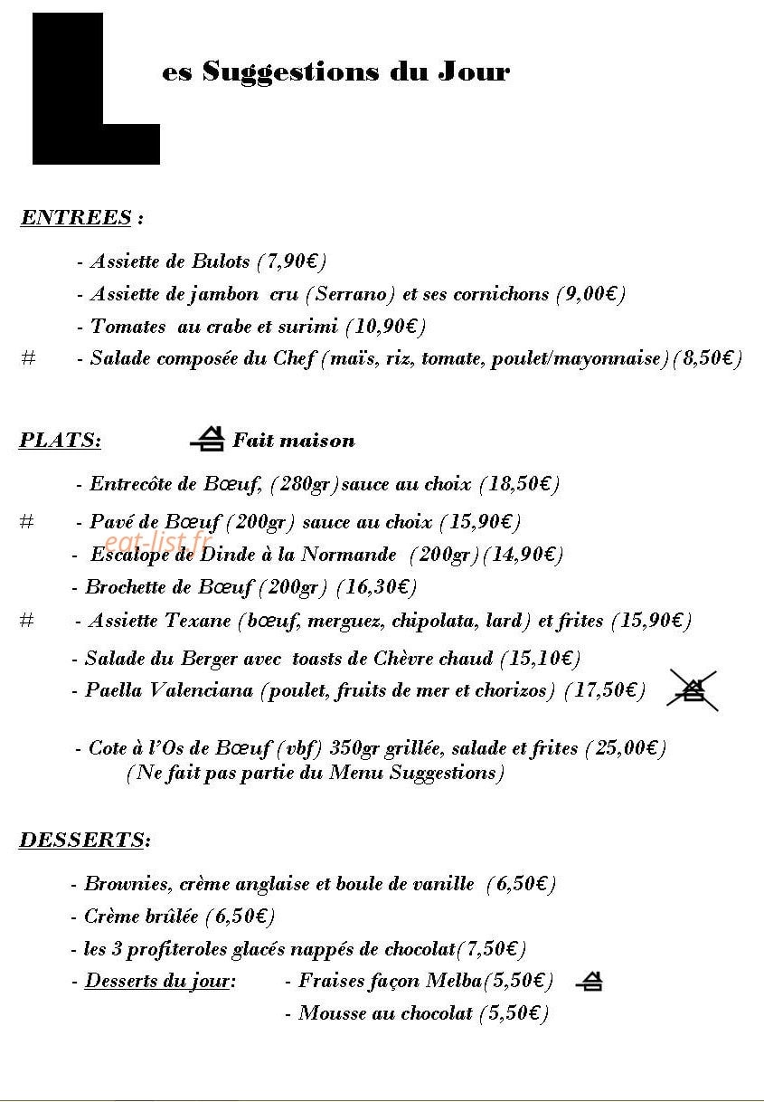 brasserie La plage — carte page 3