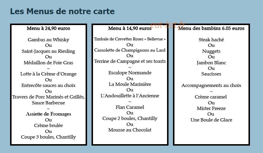 Chez Michel — carte page 2