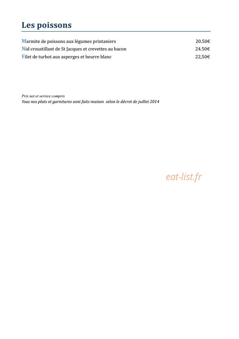 L'Ortolan — carte page 2
