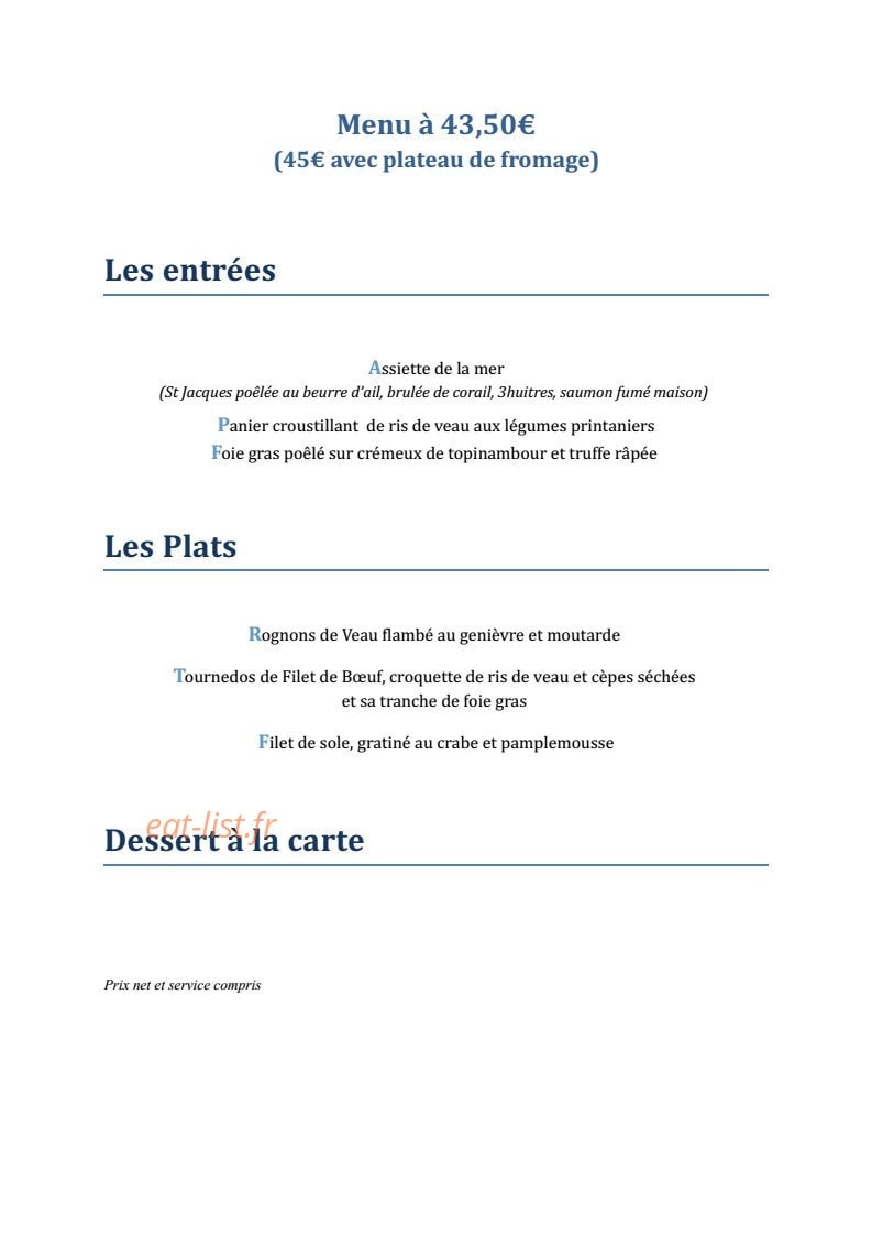 L'Ortolan — carte page 7