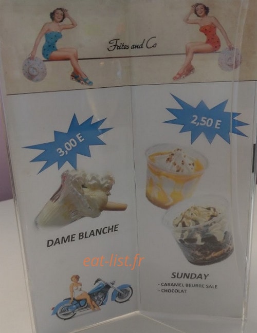 Frites and Co — carte page 1