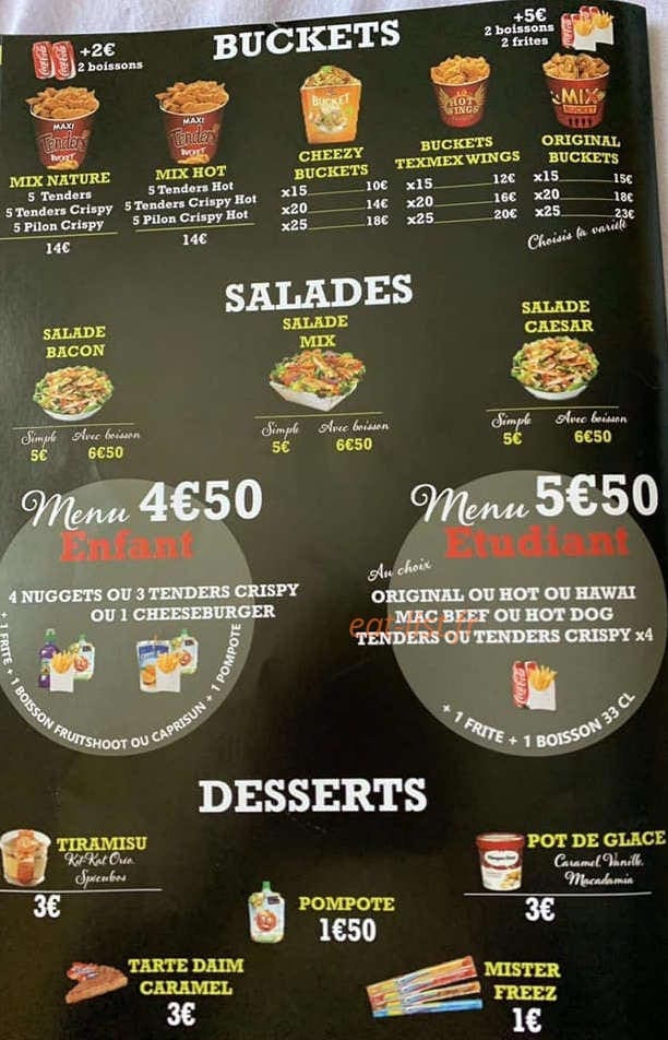 Chick'n five — carte page 4