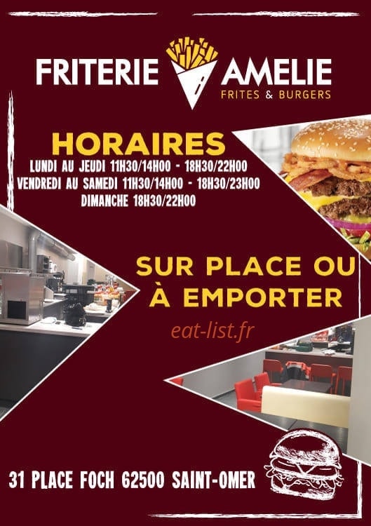 Friterie amélie — carte page 1
