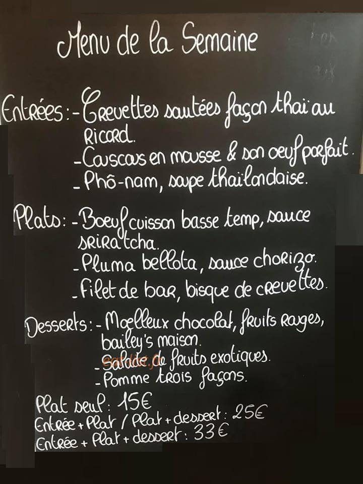 Harde de Saveurs — carte page 1