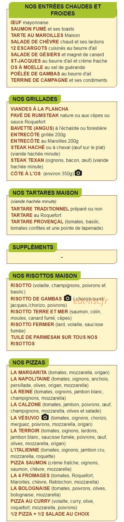 L' Audomaroise — carte page 2