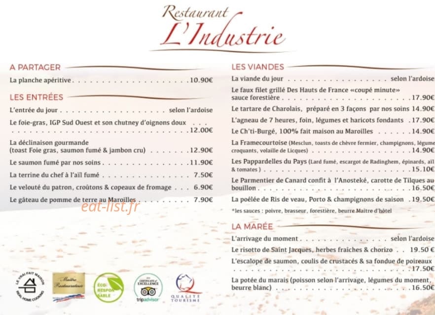 L'Industrie — carte page 1