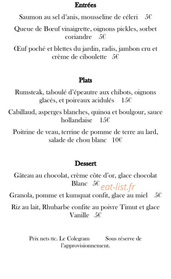 Le Colegram — carte page 1