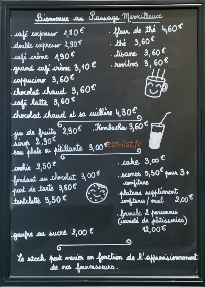 Le Passage Merveilleux — carte page 1