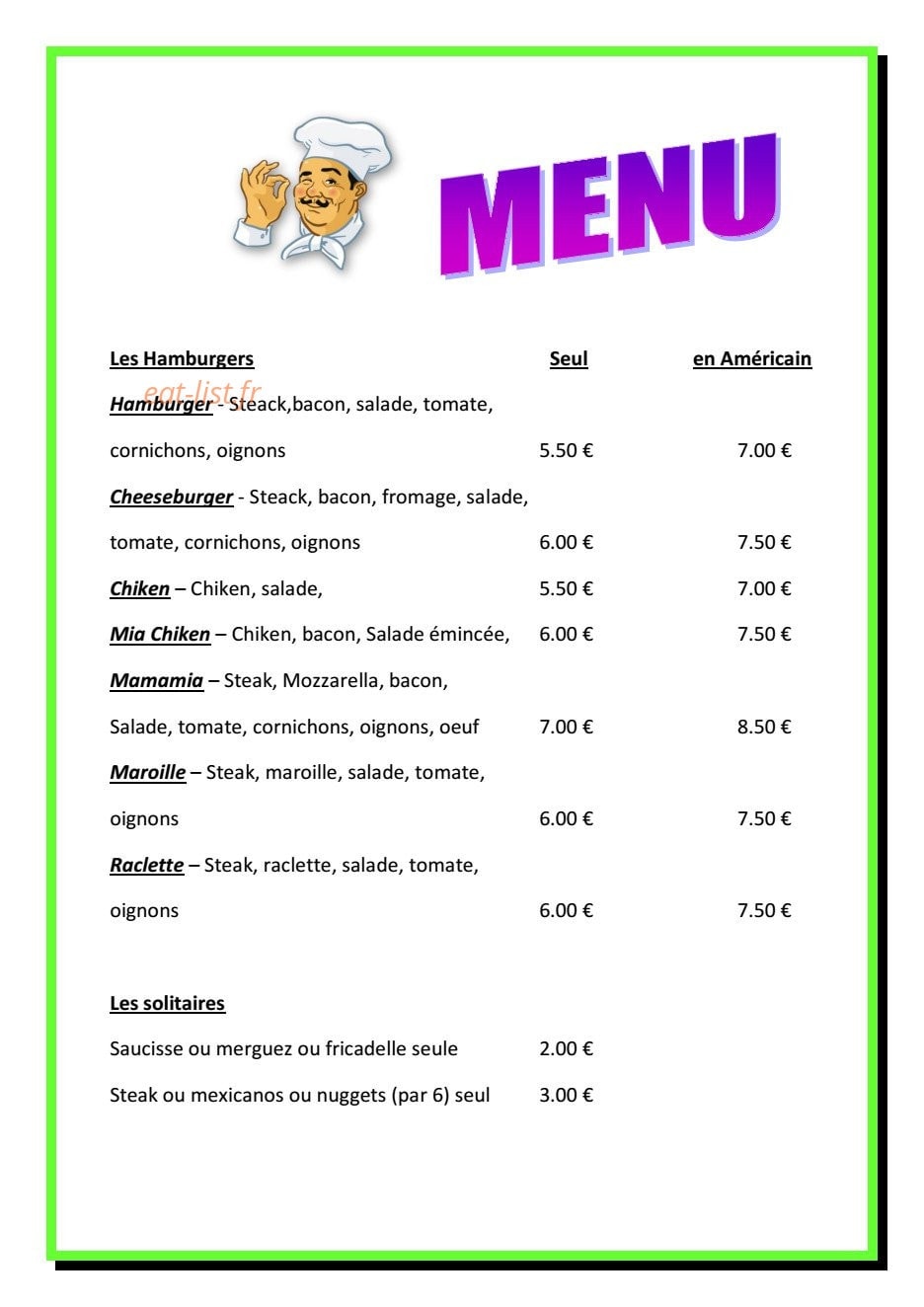 Mamamia — carte page 5