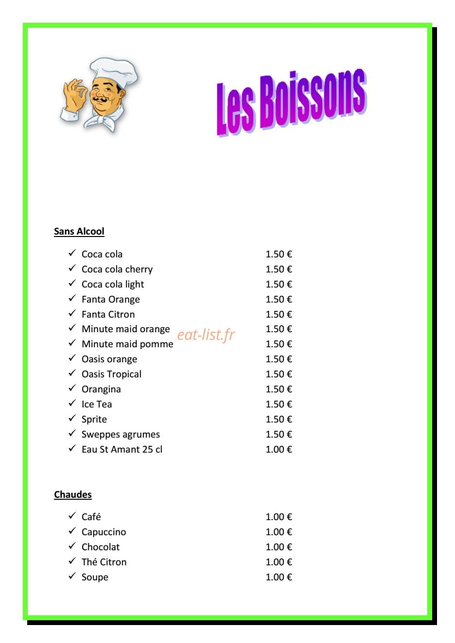 Mamamia — carte page 1