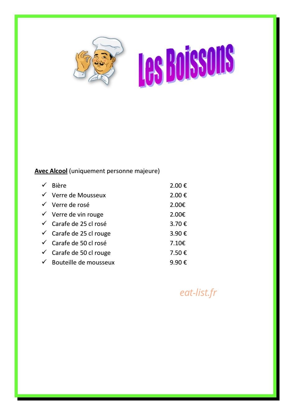 Mamamia — carte page 2