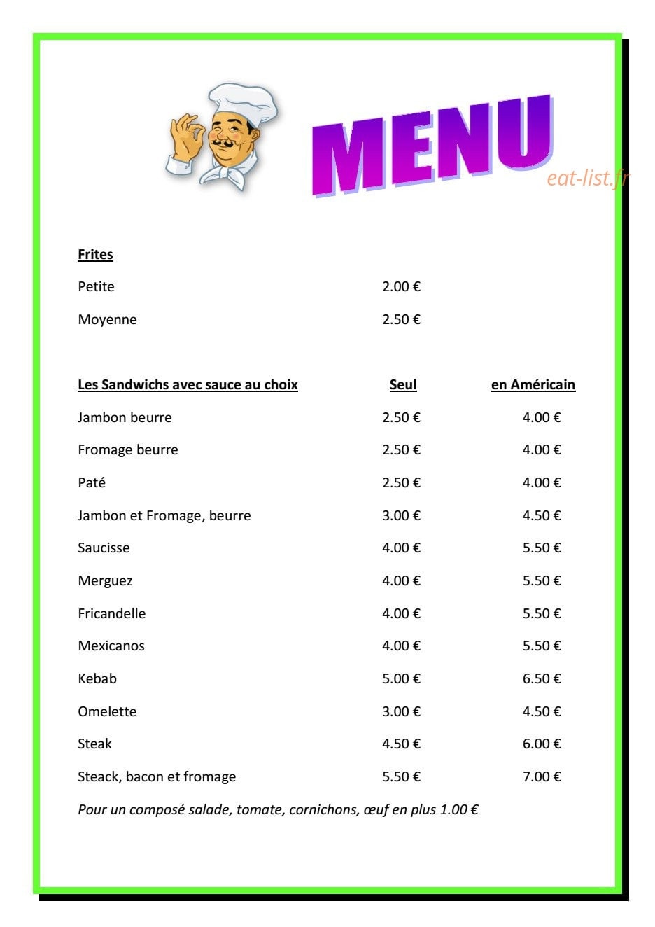Mamamia — carte page 3