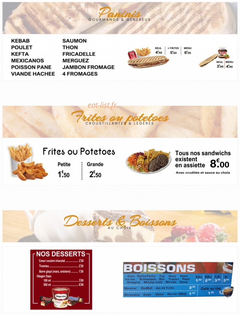 My Tacos — carte page 3