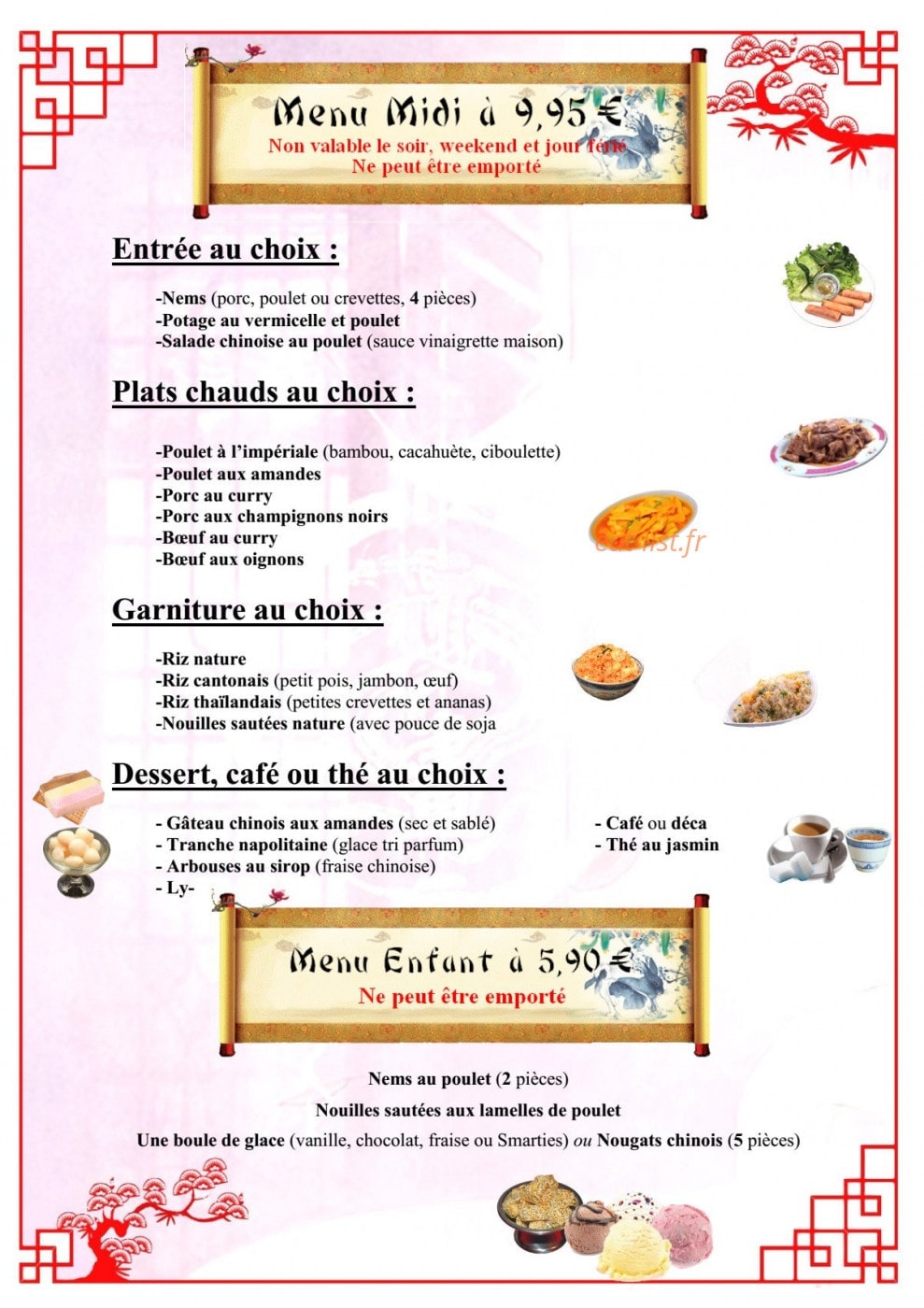 New China Town — carte page 8