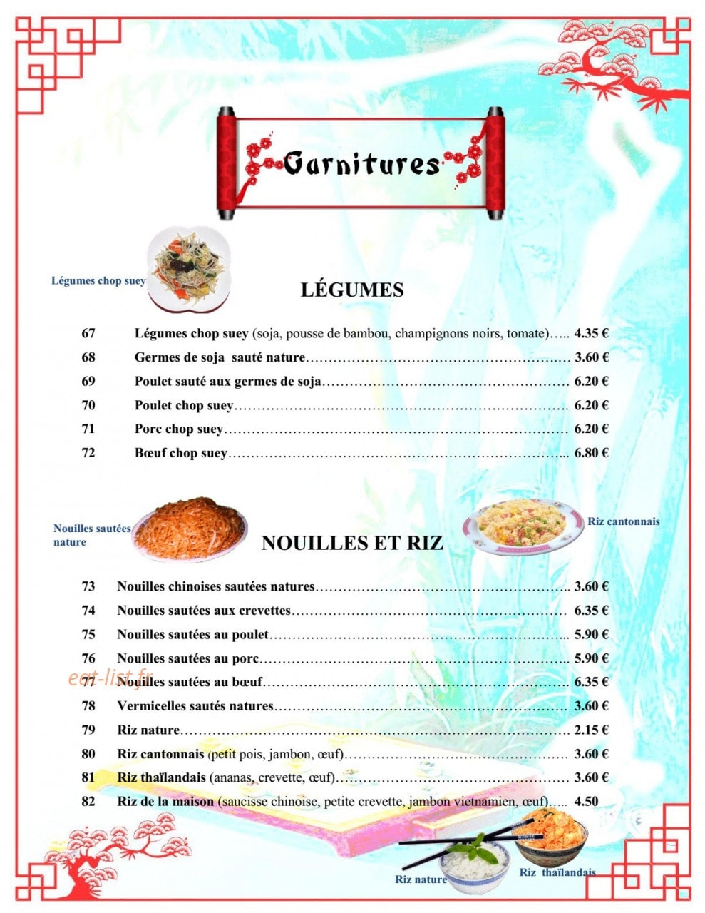 New China Town — carte page 7