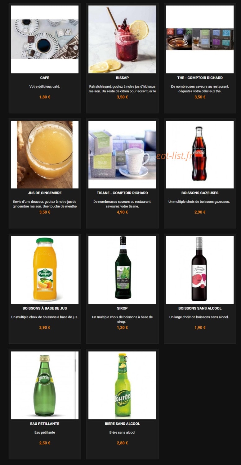 Plaisir Gourmand — carte page 4