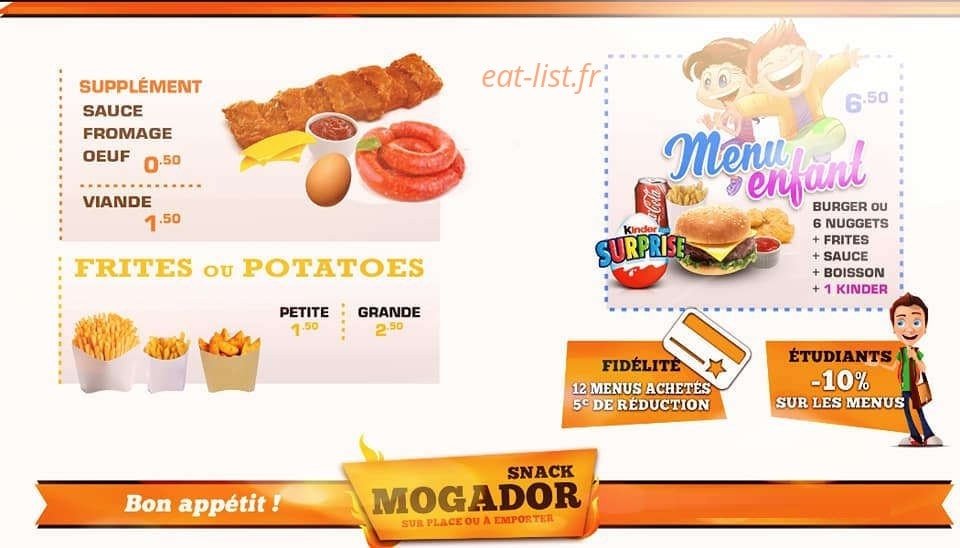 Snack mogador — carte page 5
