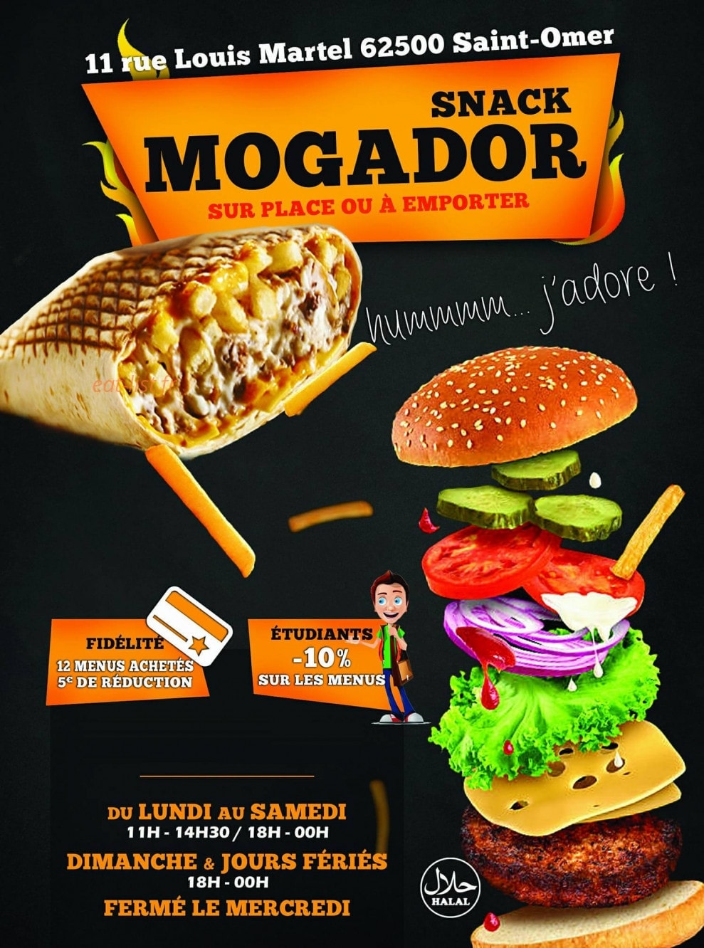 Snack mogador — carte page 1