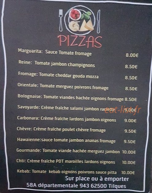 Chez Ninie — carte page 1