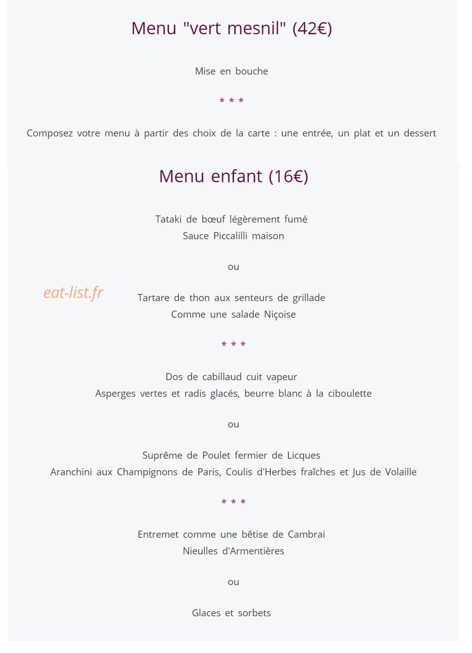 Le Vert Mesnil — carte page 4