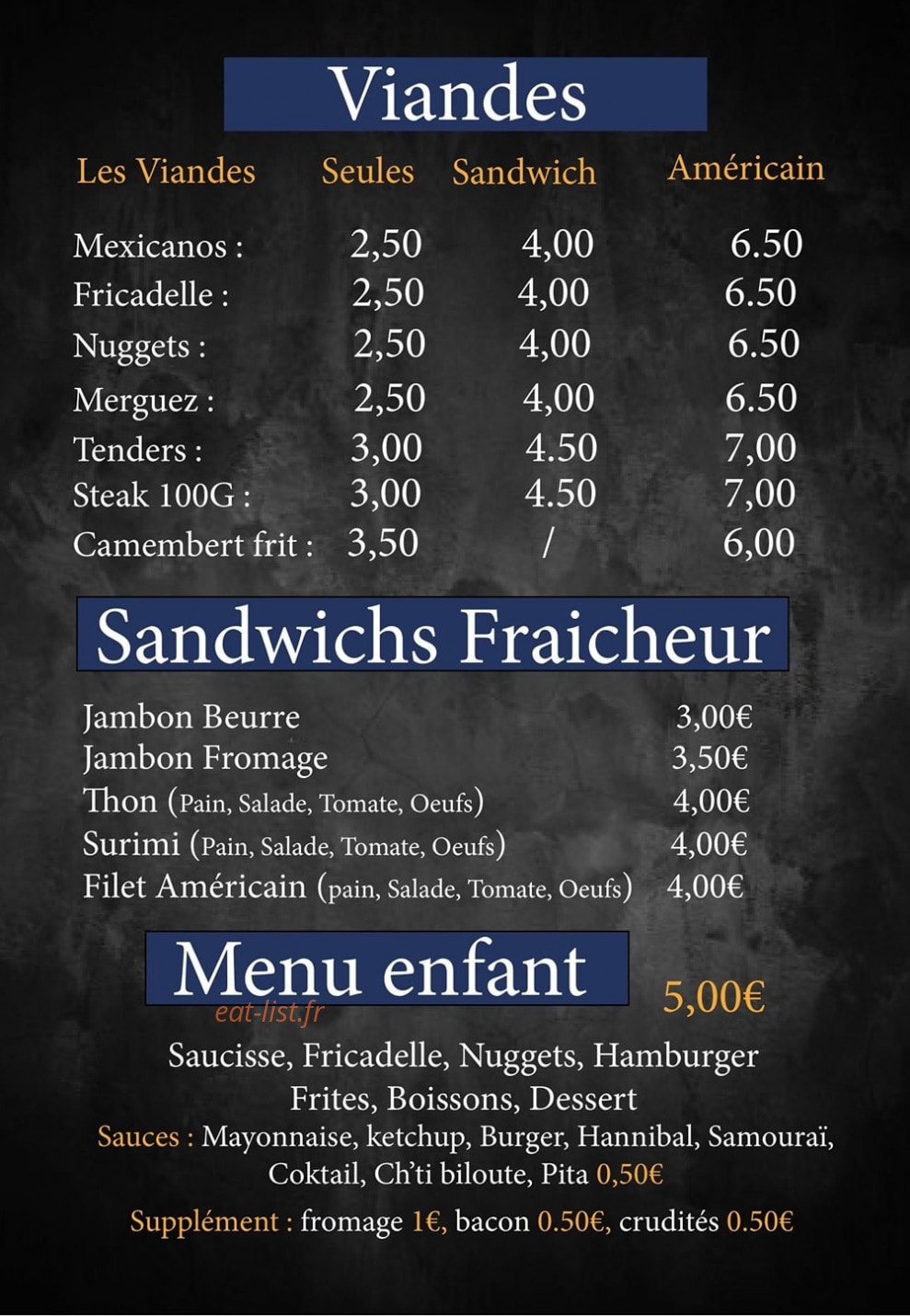 Chez L’Couz — carte page 1