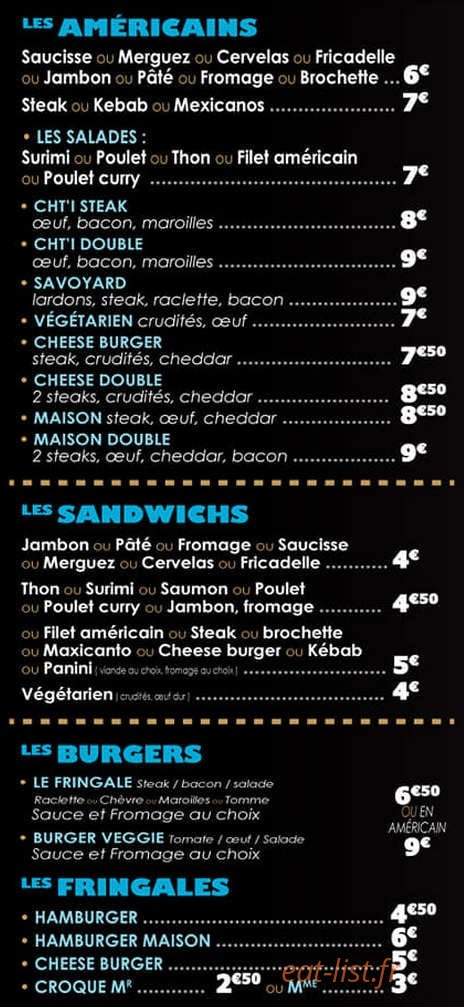 L'univers des Fringales — carte page 3