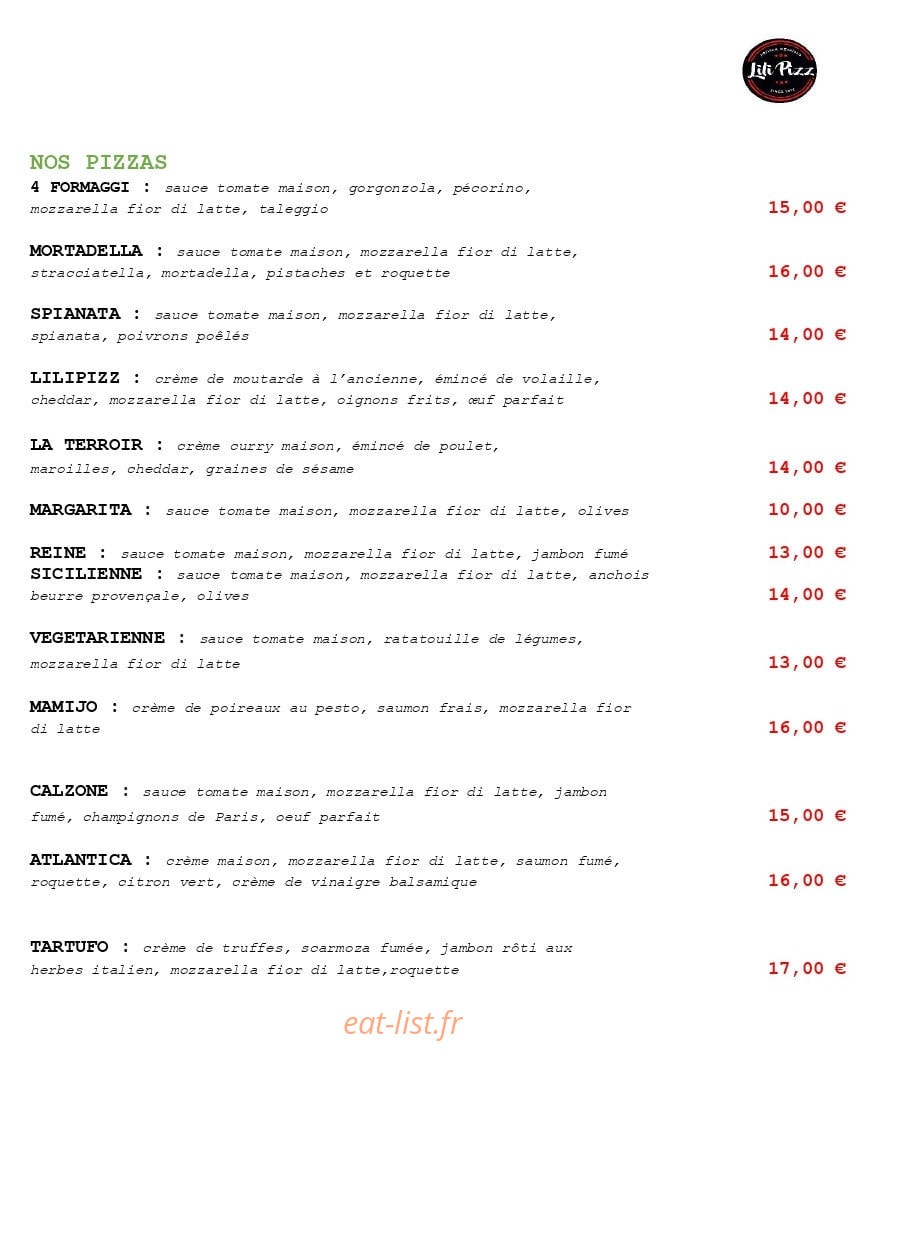 Lilipizz — carte page 2