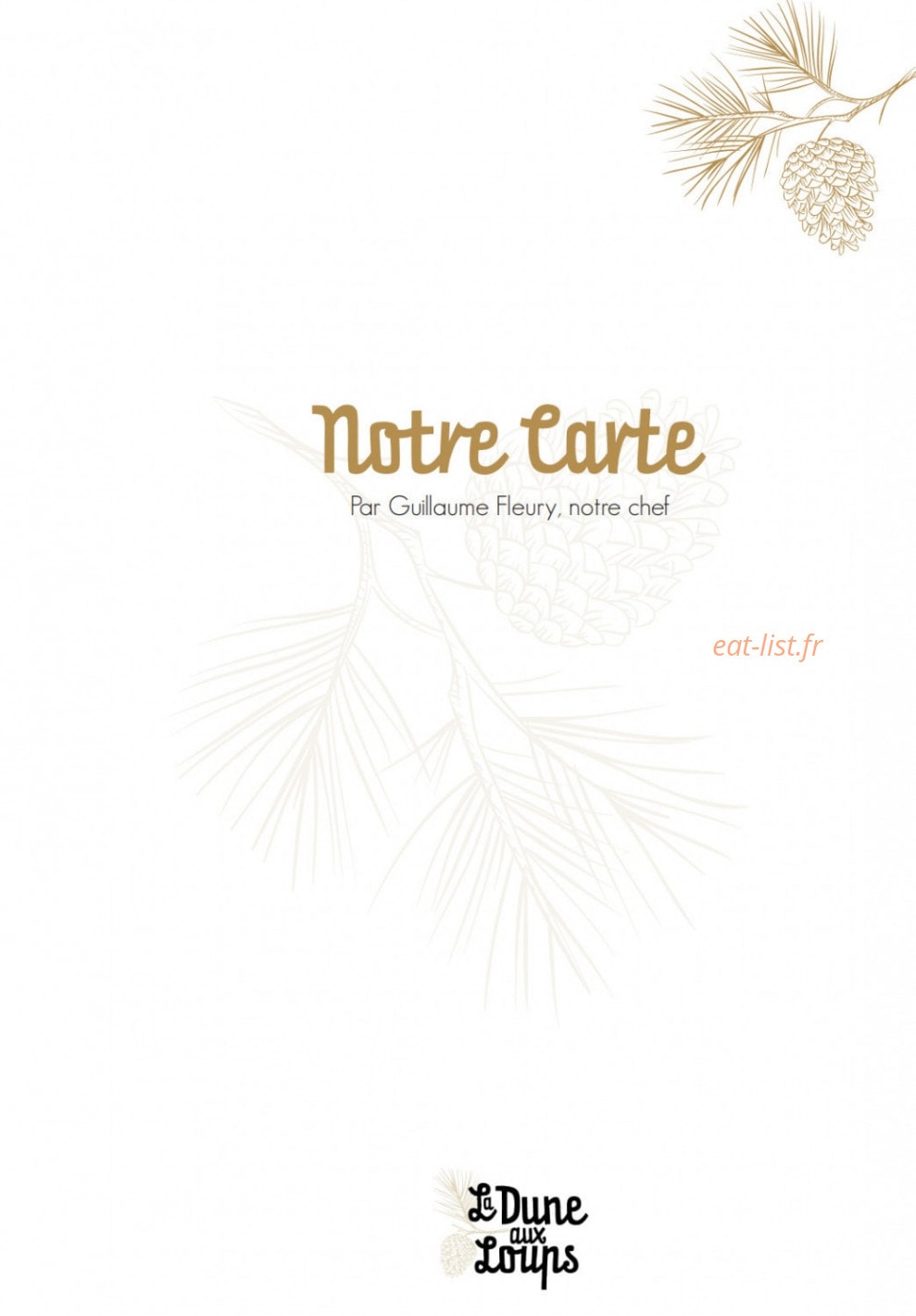 La Dune aux Loups — carte page 1