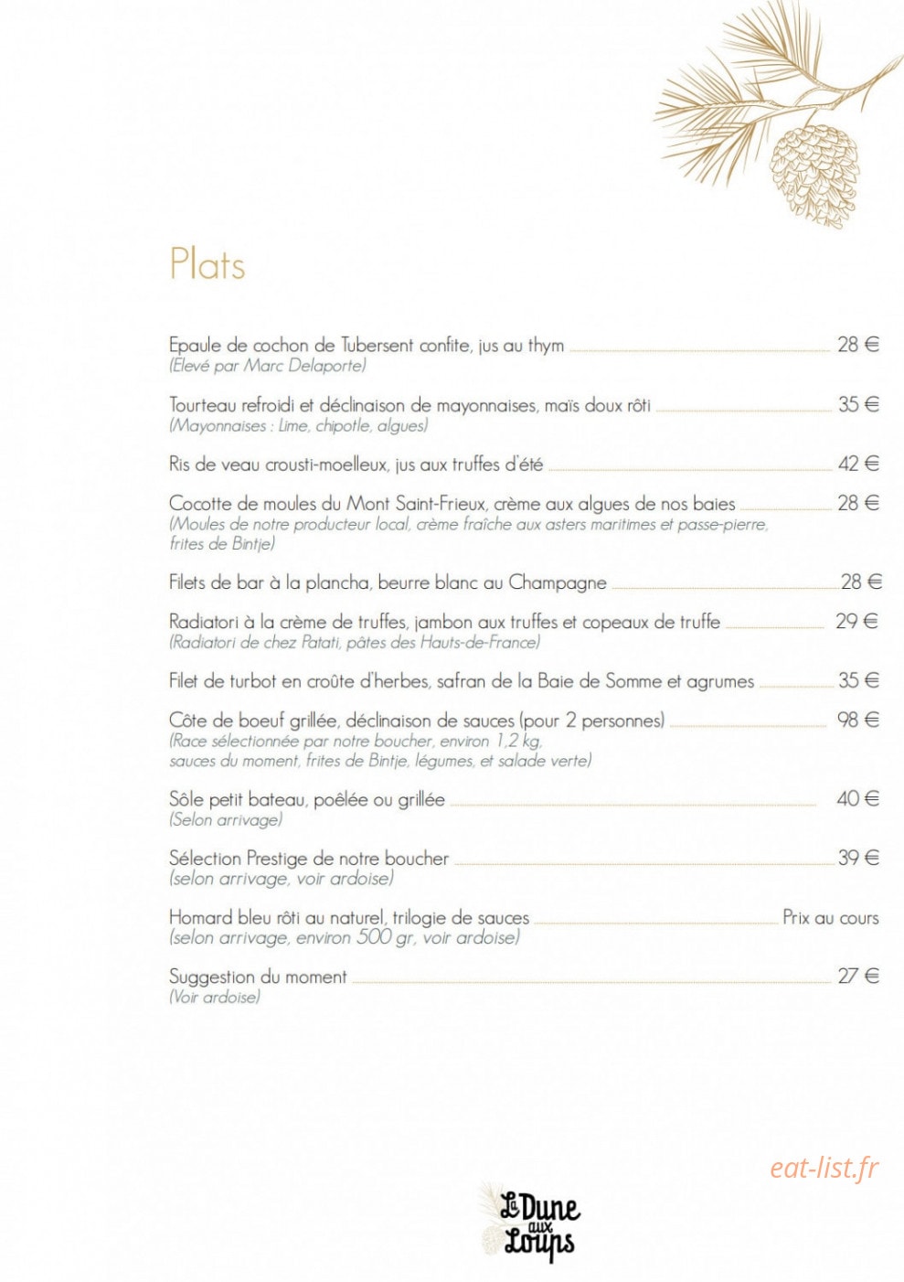 La Dune aux Loups — carte page 4